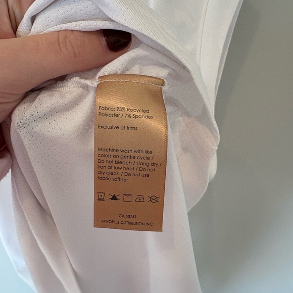 Indyeva Astrid II V-Neck Sleeveless Top Ruched Sides White Size XL - Picture 4 of 8